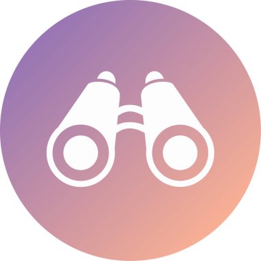 Dürbün. Web simgesi basit tasarım