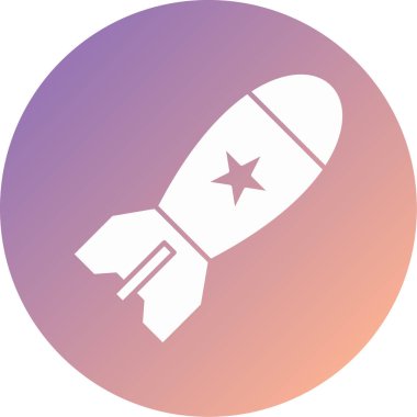 Bir roket simgesinin vektör çizimi