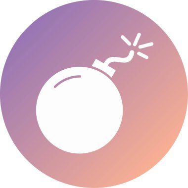 Bomba. Web simgesi basit illüstrasyon