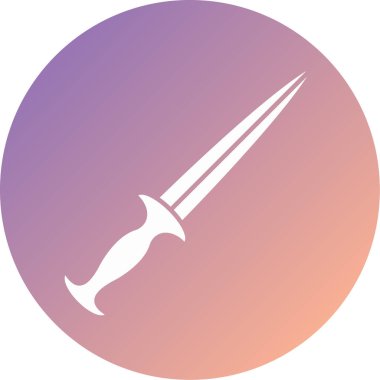 kılıç simgesi vektör illüstrasyonu