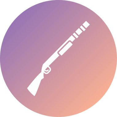 Modern silah simgesinin vektör illüstrasyonu