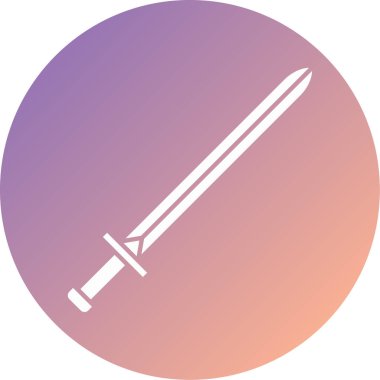 Kılıç. Web simgesi basit illüstrasyon