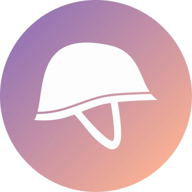 İnşaat miğferi simgesinin vektör illüstrasyonu