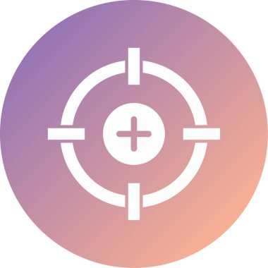 Hedef. Web simgesi basit illüstrasyon