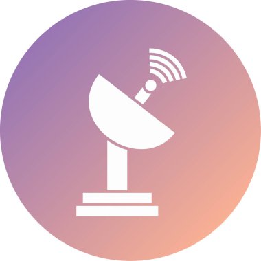 Uydu anteni. Web simgesi