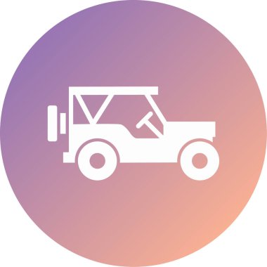 - Araba. Web simgesi basit illüstrasyon