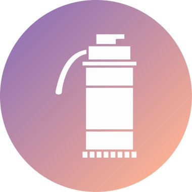 Eşsiz su şişesi simgesi, vektör illüstrasyonu