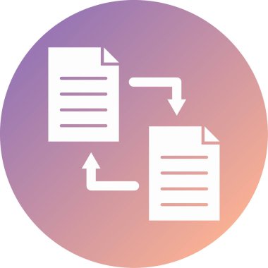 Dosya simgesinin vektör illüstrasyonu