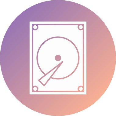 Dosya modern simgesinin vektör illüstrasyonu