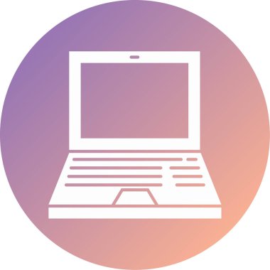 Bilgisayar. Web simgesi basit illüstrasyon