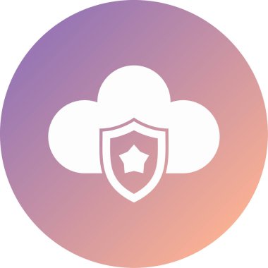 bulut simgesi, vektör illüstrasyonu