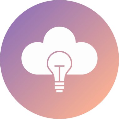 Ampul simgesinin vektör illüstrasyonu