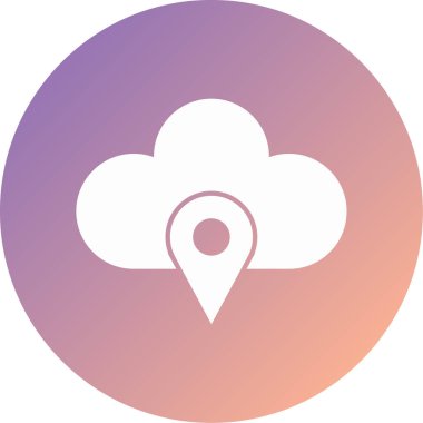 bulut simgesi, vektör illüstrasyonu