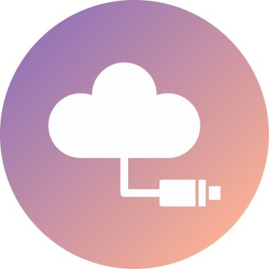 bulut simgesi, vektör illüstrasyonu