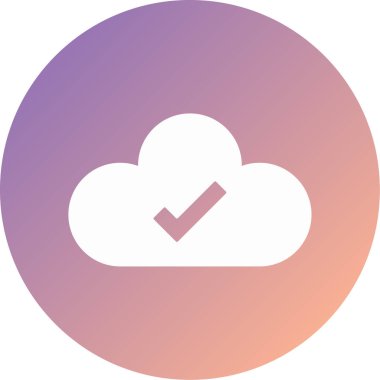 bulut simgesi, vektör illüstrasyonu