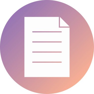 Dosya simgesinin vektör illüstrasyonu