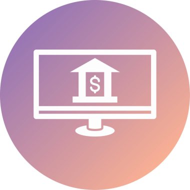 vektör lcd simgesi illüstrasyonu