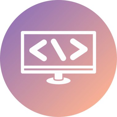 vektör lcd simgesi illüstrasyonu