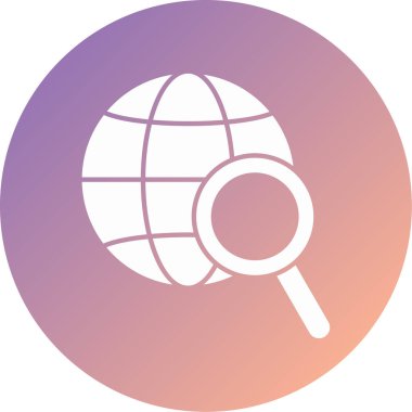 Ara. Web simgesi basit illüstrasyon