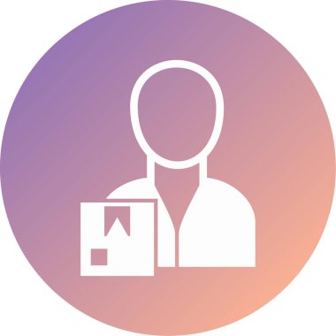 İş adamı simgesinin vektör illüstrasyonu