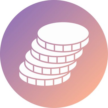 Bozuk para simgesinin vektör illüstrasyonu