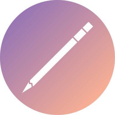 Kalem. Web simgesi basit illüstrasyon