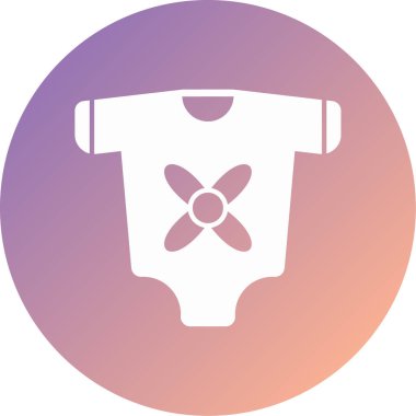 Bebeğim. Web simgesi basit illüstrasyon