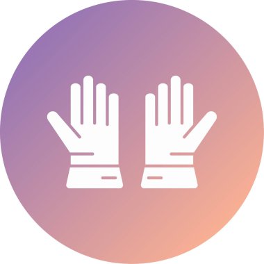 Bir eldiven simgesinin vektör çizimi