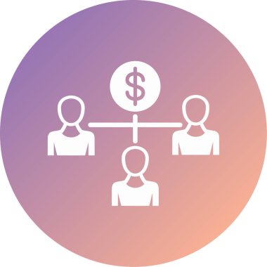 İş ve finans simgesinin vektör illüstrasyonu