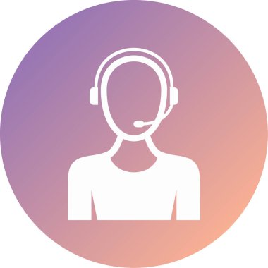 Çağrı merkezi ikon vektör illüstrasyonu