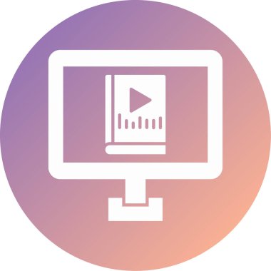 vektör lcd simgesi illüstrasyonu