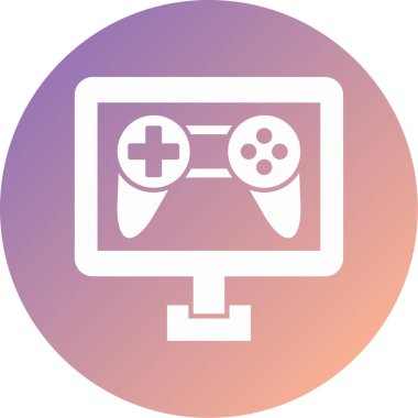 Oyun kolu. Web simgesi basit illüstrasyon