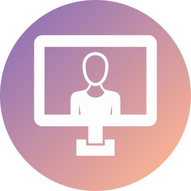 Kadın simgesinin vektör illüstrasyonu