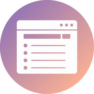 Web simgesi vektör illüstrasyonu