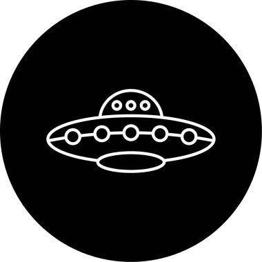 UFO simgesi vektör illüstrasyonu