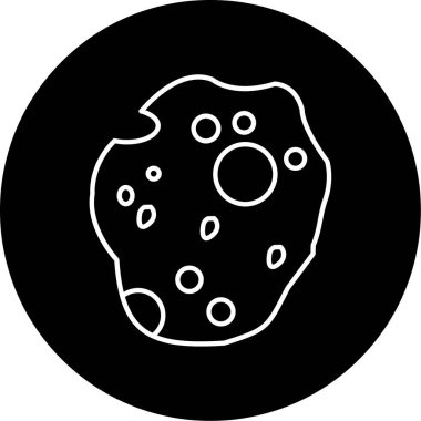 Asteroit simge vektör çizim