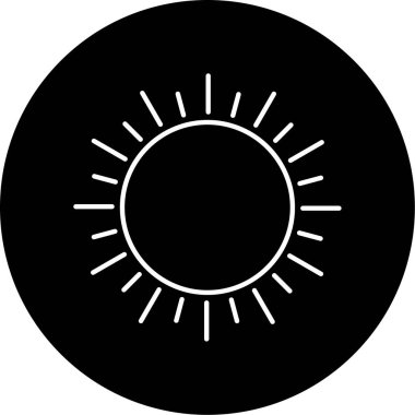 Güneş Simgesi Vektör illüstrasyonu