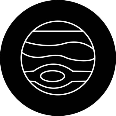 Jüpiter ikon vektör illüstrasyonu