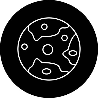 Mars ikon vektör illüstrasyonu