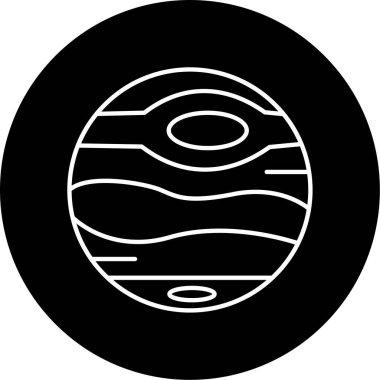 Neptün simgesi vektör illüstrasyonu