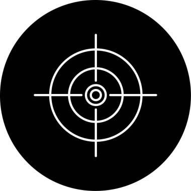 hedef simge vektör illüstrasyonu