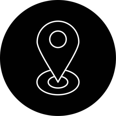 konum simgesi vektör illüstrasyonu