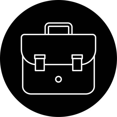 Çanta simgesi vektör illüstrasyonu