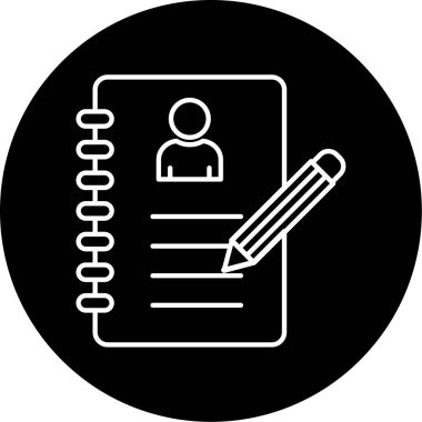 Gündem simgesi vektör illüstrasyonu