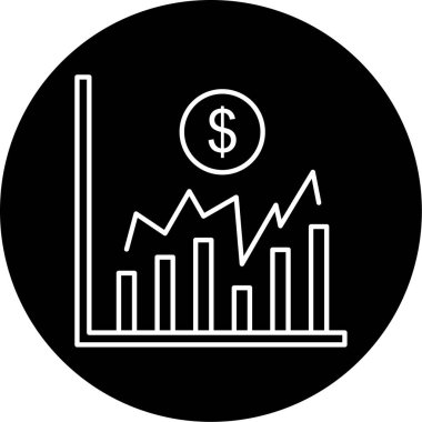 Borsa ikonu vektör illüstrasyonu