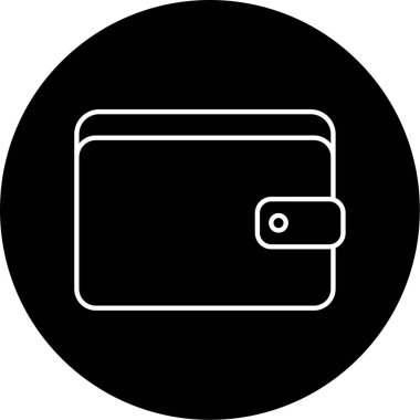 cüzdan ikonu vektör illüstrasyonu