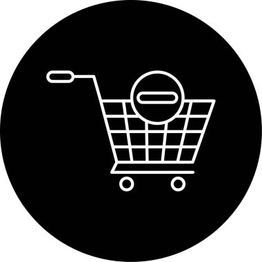 Cart simgesi vektör illüstrasyonundan Kaldır