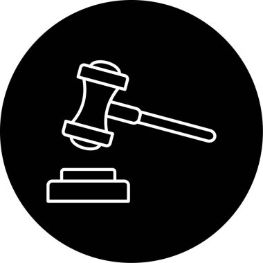 Açık artırma simge vektör çizim