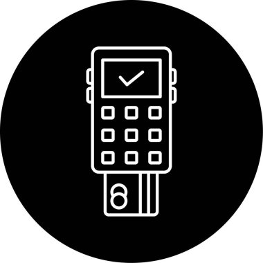 Bağlantısız E-ticaret simgesi vektör illüstrasyonuName