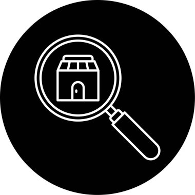  arama mağazası simgesi vektör illüstrasyon